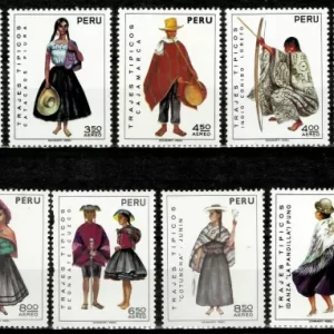 Peru postage stamps year 1972-1973 Regional Costumes