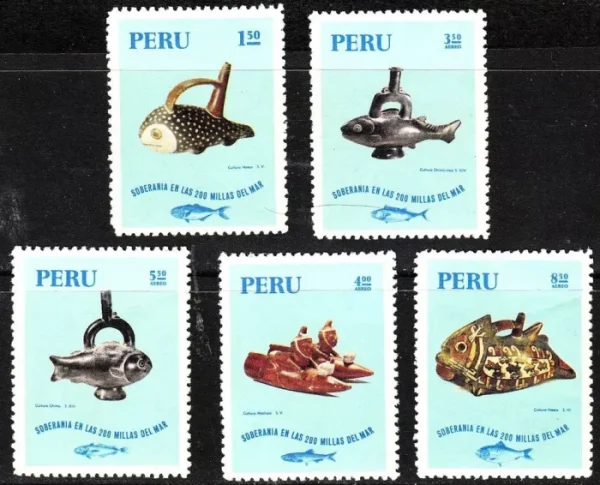 Peru stamps year 1971 Traditional Fisheries of Peru - Piscatorial Ceramics