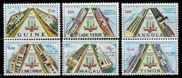 Portugal Colonies postage stamps year 1966 REVOLUTION