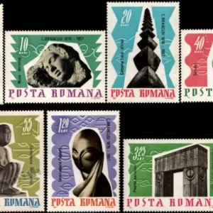 Romania stamps year 1967 Art Sculptures and Monuments by Constantin Brancusi