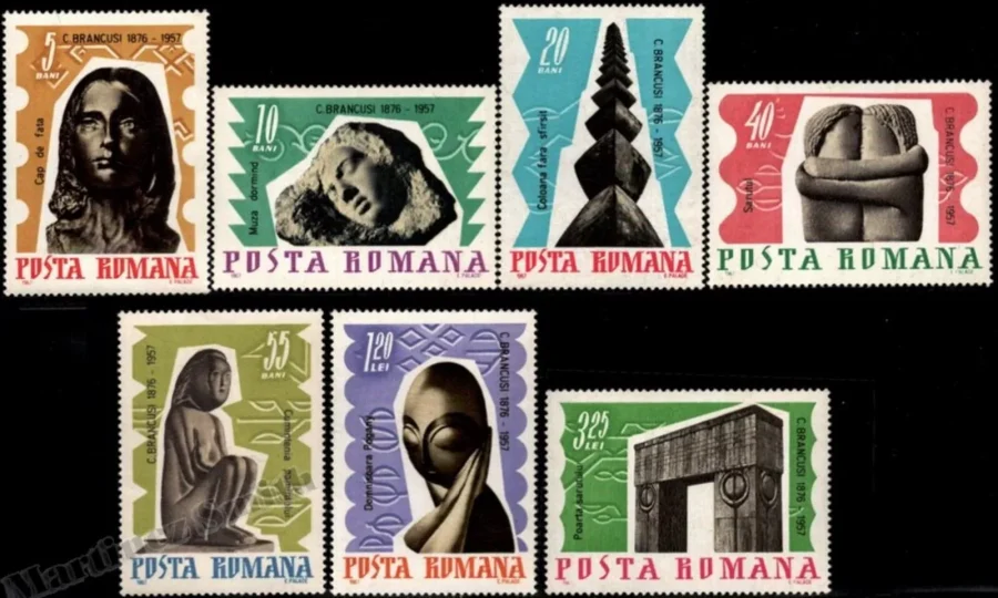 Romania stamps year 1967 Art Sculptures and Monuments by Constantin Brancusi