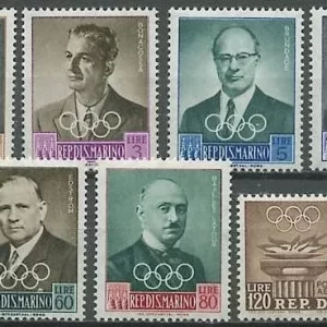 San Marino postage stamps year 1959 - Olympic Games Rome