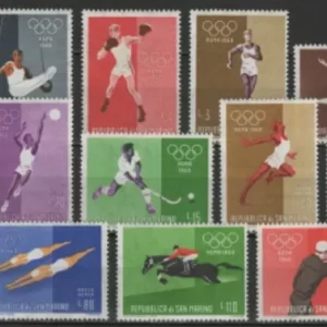 San Marino stamps year 1960 Olympic Games - Rome Italy