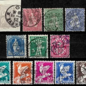 Switzerland postage stamps year 1862 - 1932 Used