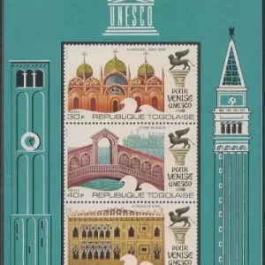 Togo stamps year 1972 UNESCO Architecture - Venice