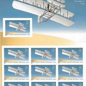 United States stamps year 2003 Aviation Airplanes, Wright Brothers - First Flight