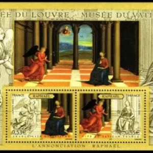 Vatican year 2005 Art Paintings - Raphael postage stamp