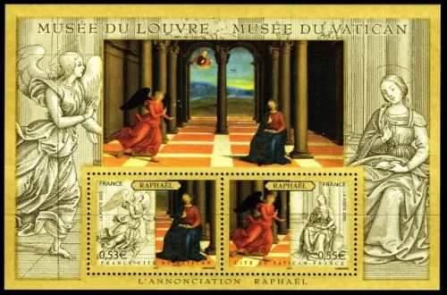 Vatican year 2005 Art Paintings - Raphael postage stamp