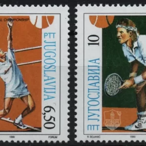 Yugoslavia stamps year 1990 Grand prix tennis tournament - Umag