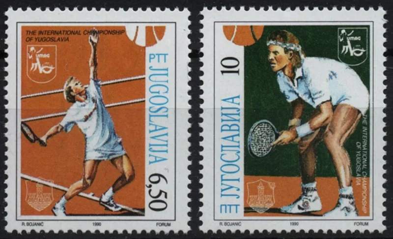 Yugoslavia stamps year 1990 Grand prix tennis tournament - Umag