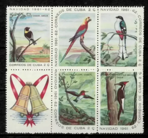 Cuba postage stamps year 1961 Fauna - Birds