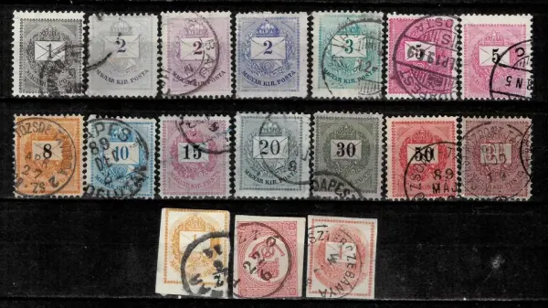 Hungary postage stamps year 1880 - 1900 Used