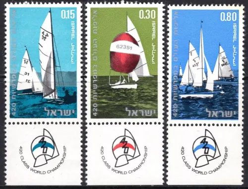 Israel postage stamps year 1970 World Class Sailing Championships