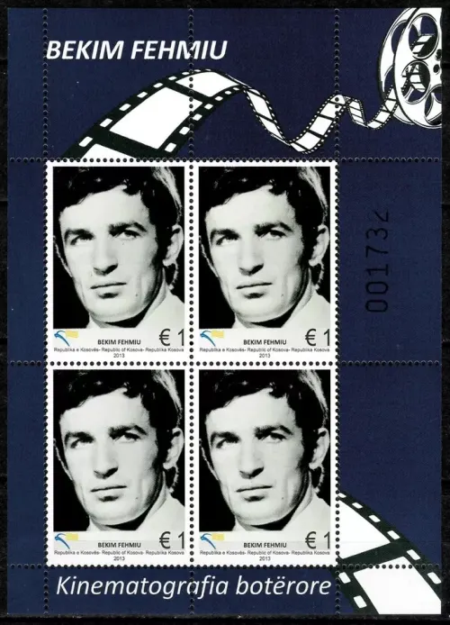 Kosovo postage stamp year 2013 Bekim Fehmiu - actor