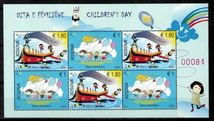 Kosovo postage stamps year 2020 Children's Day MSS