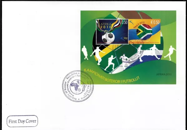 Kosovo stamps year 2010 Football - World championship South Africa