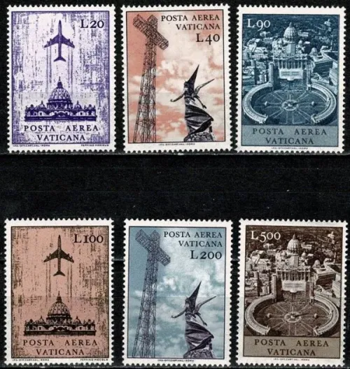 Vatican City stamps year 1967 Airmail MNH full set