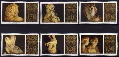 Vatican stamps year 1977 Art Treasures Complete set