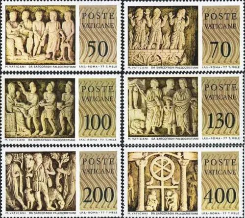 Vatican stamps year 1977 Vatican Museums Complete set