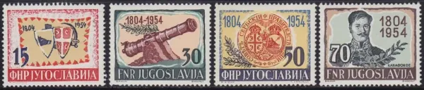 Yugoslavia year 1954 stamps - First Serbian Uprising Against Turks