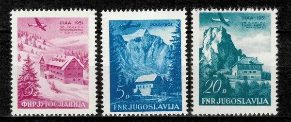 Yugoslavia stamps year 1951 Mountaineering and Climbing Federation Meeting Bled