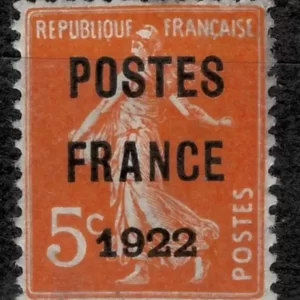 France Precancels stamp year 1922 5c Orange