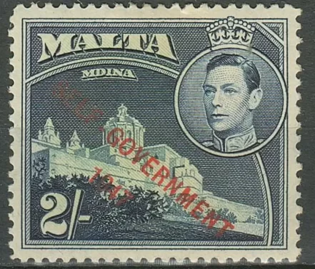 Malta stamp year 1948 2 shillings Self Government