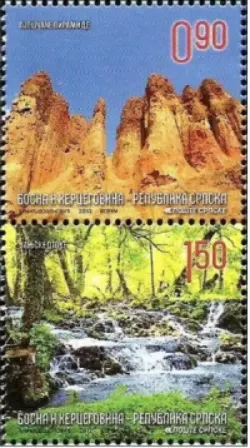 Bosnia postage stamps year 2012 European nature protection stamps set