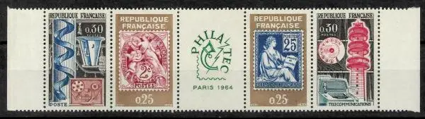 France postage stamps year 1964 "PHILATEC" Exhibition - Paris
