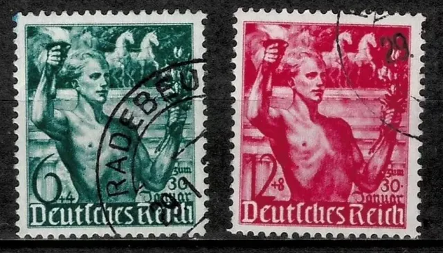 German Reich postage stamps year 1938 Hitler Youth Set