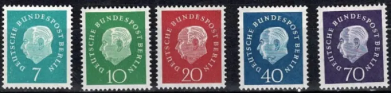 Germany Berlin postage stamps year 1959 Professor Dr. Heuss