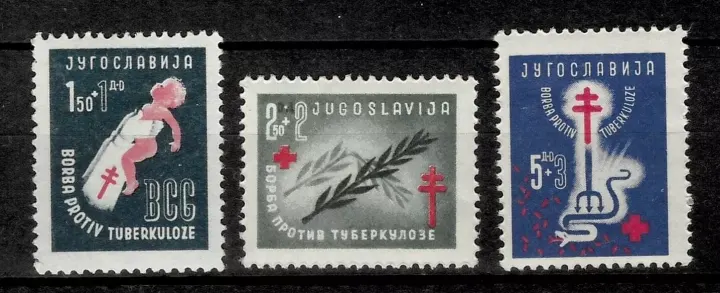 Yugoslavia postage stamps year 1948 The Fight Against Tuberculosis