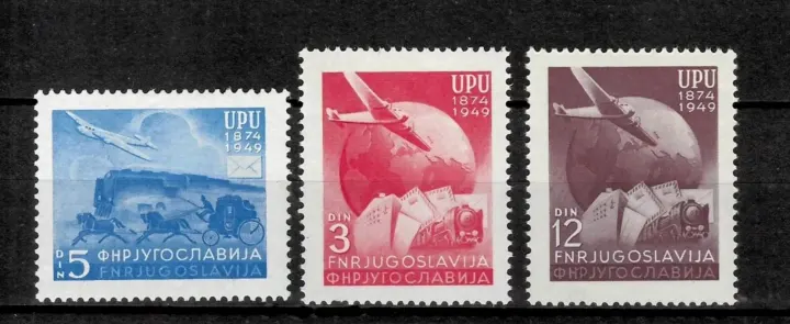 Yugoslavia postage stamps year 1949 Universal Postal Union - UPU