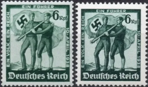 German Reich postage stamps year 1938 Austria's Annexation