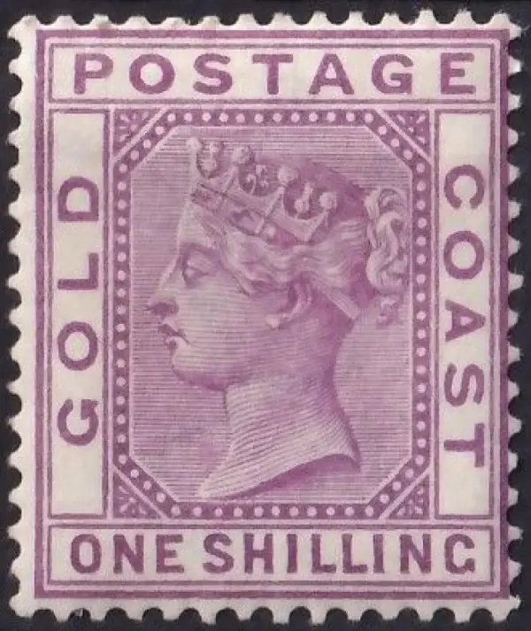 Australia / Gold Coast stamp year 1884/91 - 1 Shilling