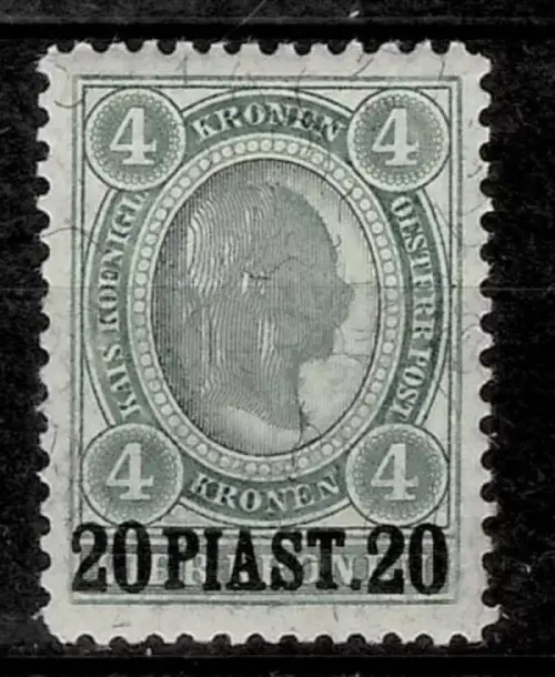 Austrian Post Turkish Empire postage stamp year 1896 20 para