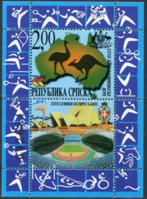 Bosnia postage stamp year 2000 Summer Olympic Games - Sydney