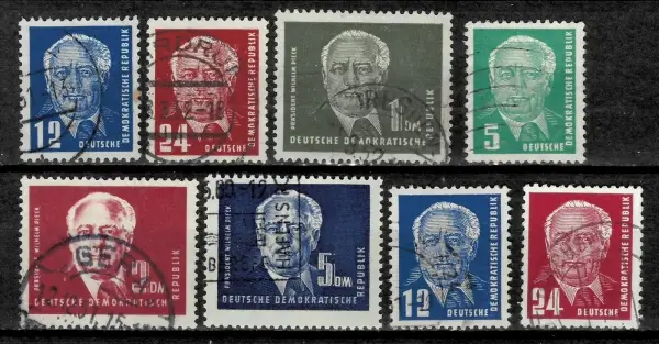Germany - DDR stamps year 1950 President Wilhelm Pieck