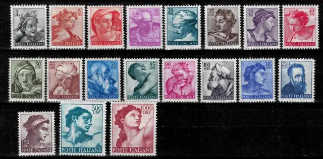 Italy postage stamps year 1961 Designs From Sistine Chapel by Michelangelo