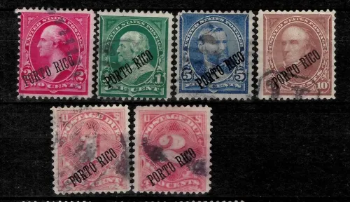Puerto Rico postage stamps year 1899 American Occupation