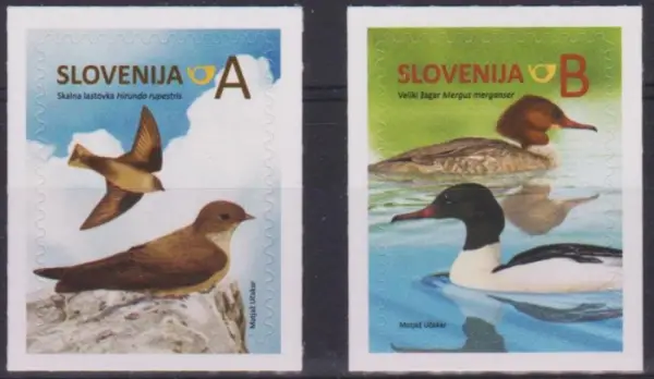 Slovenia postage stamps year 2014 Fauna - birds