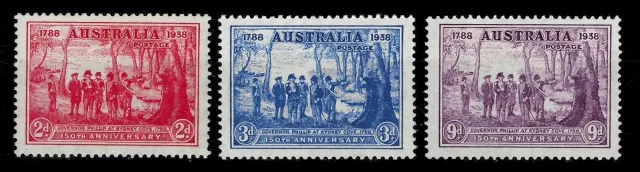 Australia postage stamps year 1937 Foundation of NSW set 