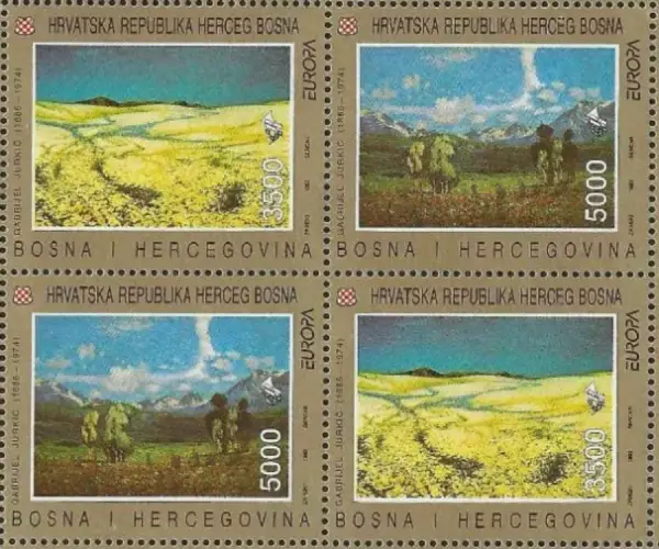 Bosnia postage stamps year 1993 Europa CEPT - Nature