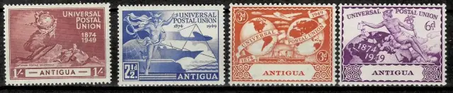 British Antigua stamps year 1949 Universal Postal Union UPU set