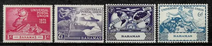 British Bahamas  stamps year 1949 Universal Postal Union set