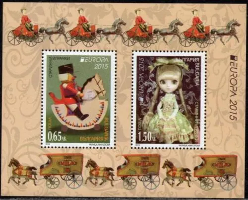 Bulgaria postage stamps year 2015 Europa CEPT - Old Toys