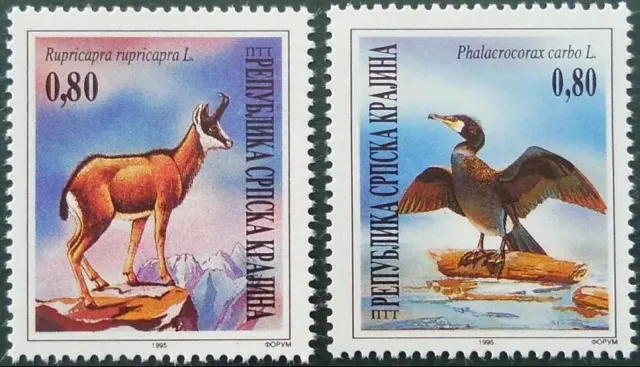 Croatia - Serbian Krajina stamps year 1995 Fauna European Nature Protection