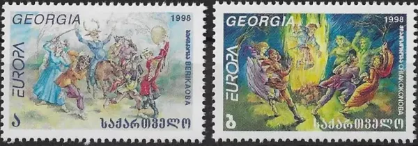 Georgia postage stamps year 1998 Europa CEPT - Festivals and National Celebrations