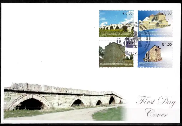Kosovo postage stamps year 2007 Kosovo Architecture - FDC