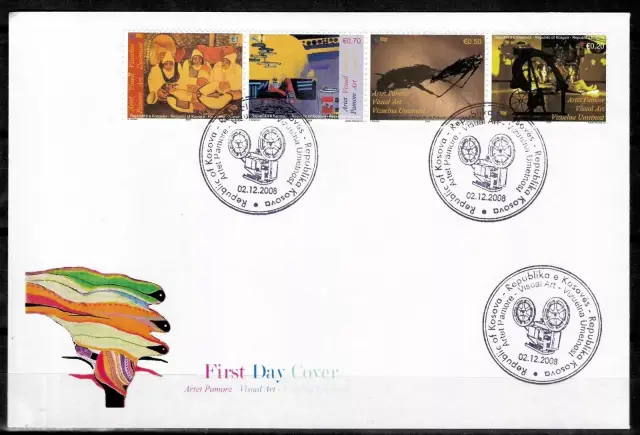 Kosovo postage stamps year 2007 Visual Art - FDC